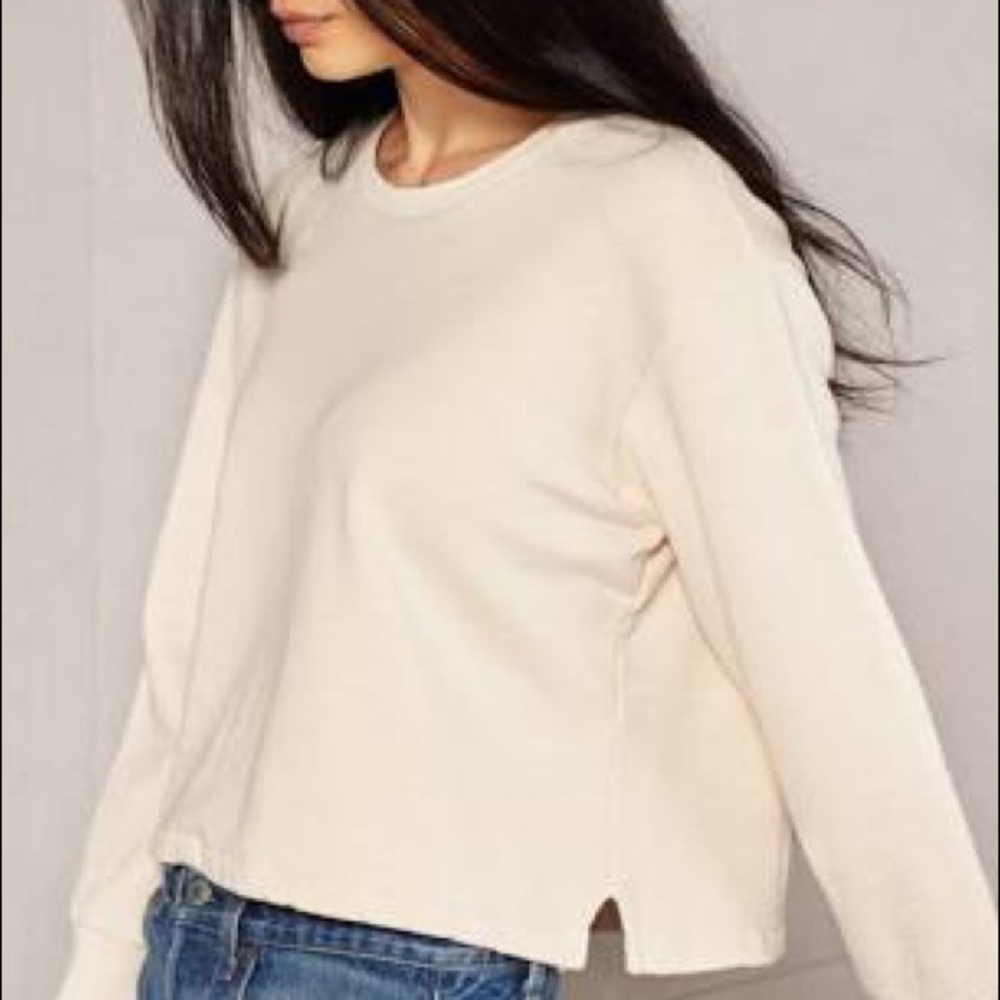 Outerknown solstice cropped sweatshirt size S